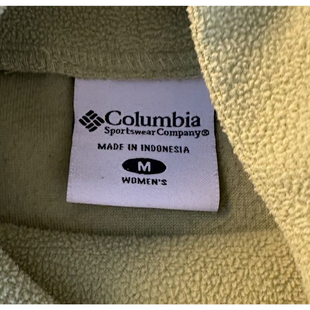 Columbia Women's Lime Green Pullover Fleece Turtleneck Size Medium Outdoor - Picture 9 of 13